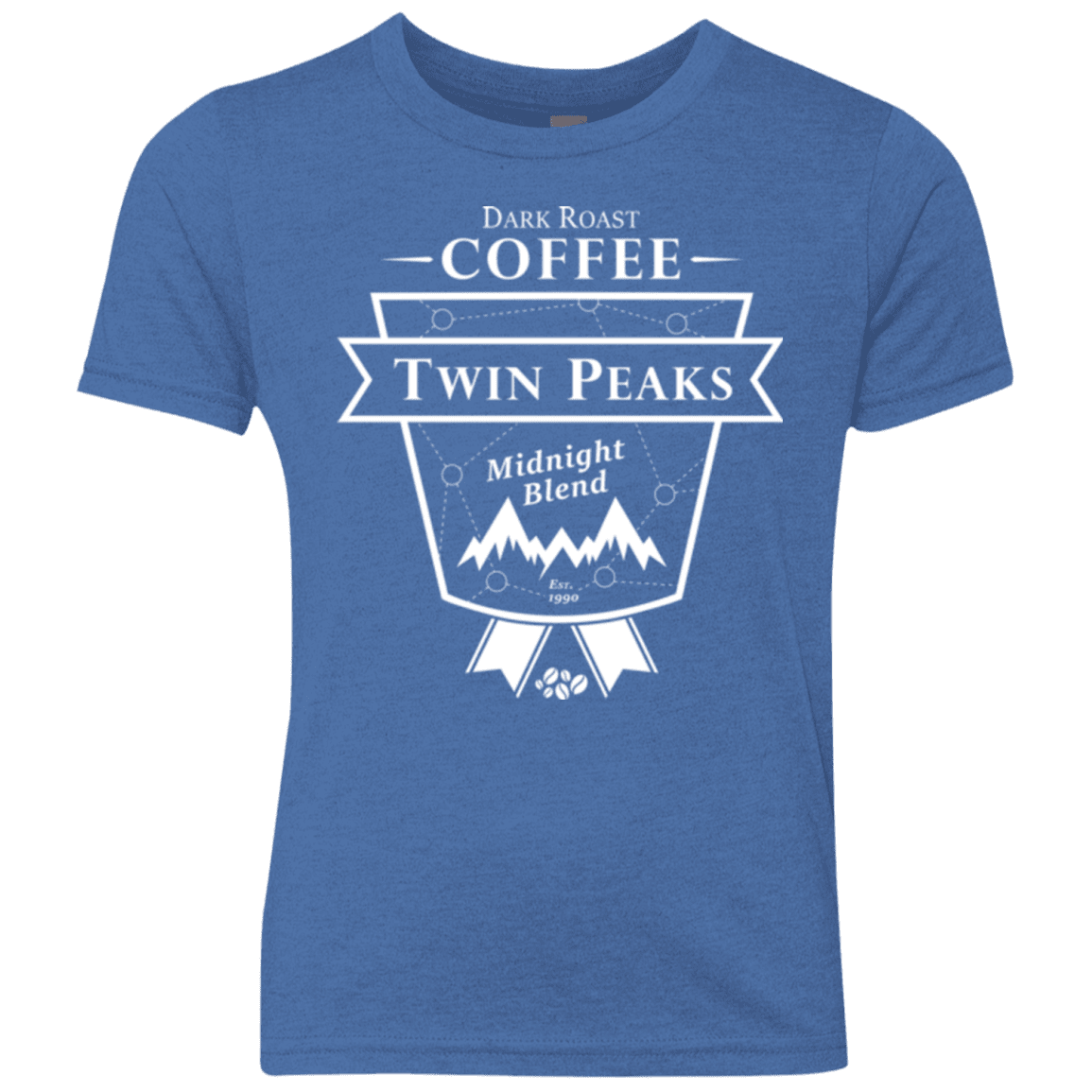 T-Shirts Vintage Royal / YXS Twin Peaks Dark Roast Youth Triblend T-Shirt