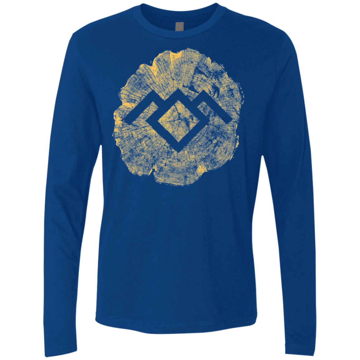 T-Shirts Royal / Small TWIN PEAKS LOG Men's Premium Long Sleeve