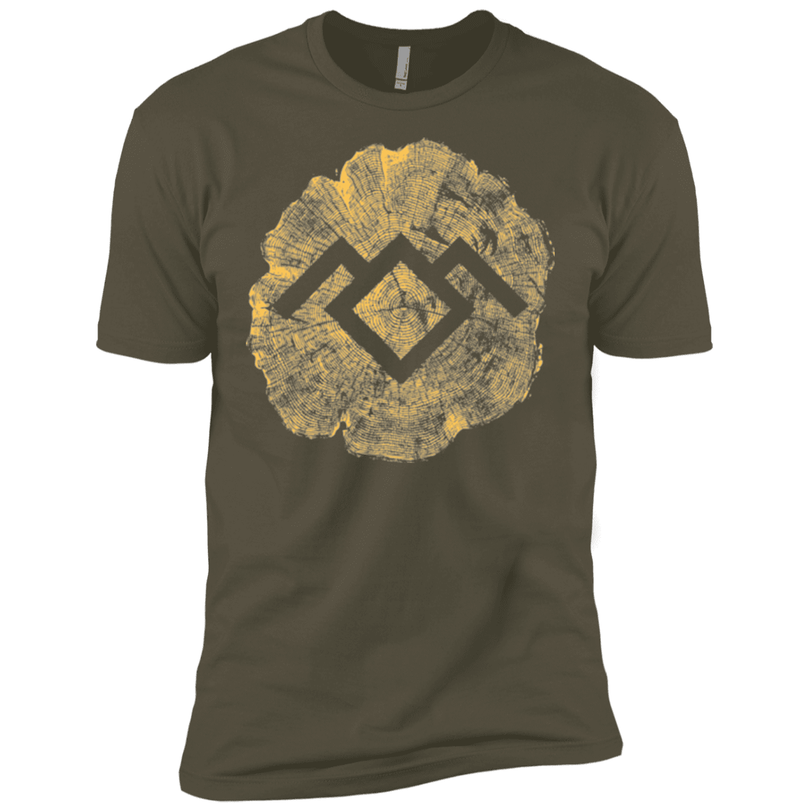 T-Shirts Military Green / X-Small TWIN PEAKS LOG Men's Premium T-Shirt