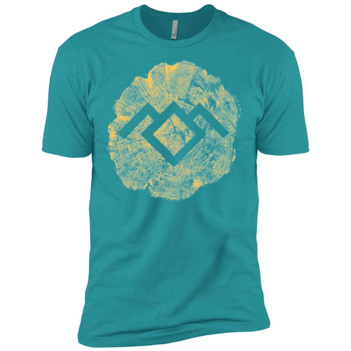 T-Shirts Tahiti Blue / X-Small TWIN PEAKS LOG Men's Premium T-Shirt