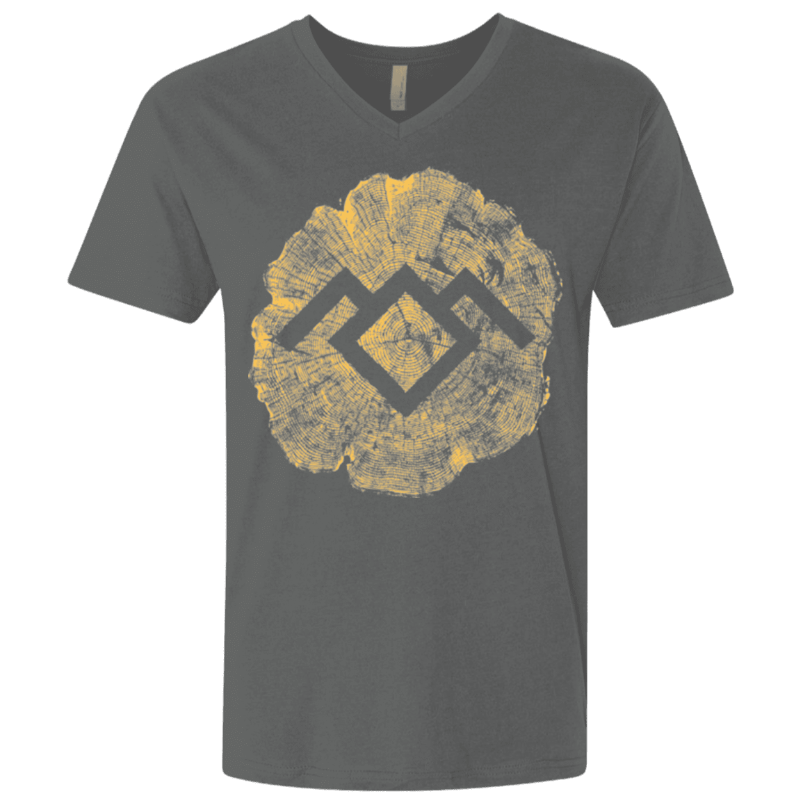 T-Shirts Heavy Metal / X-Small TWIN PEAKS LOG Men's Premium V-Neck