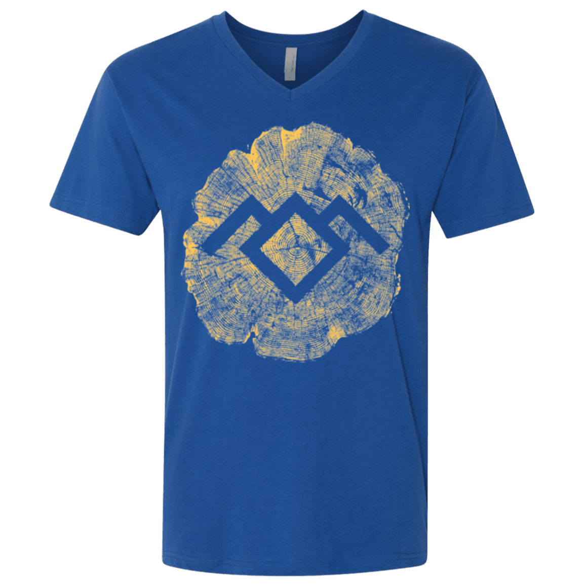 T-Shirts Royal / X-Small TWIN PEAKS LOG Men's Premium V-Neck