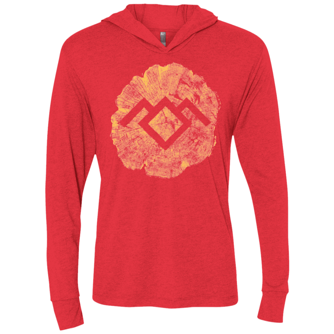 T-Shirts Vintage Red / X-Small TWIN PEAKS LOG Triblend Long Sleeve Hoodie Tee
