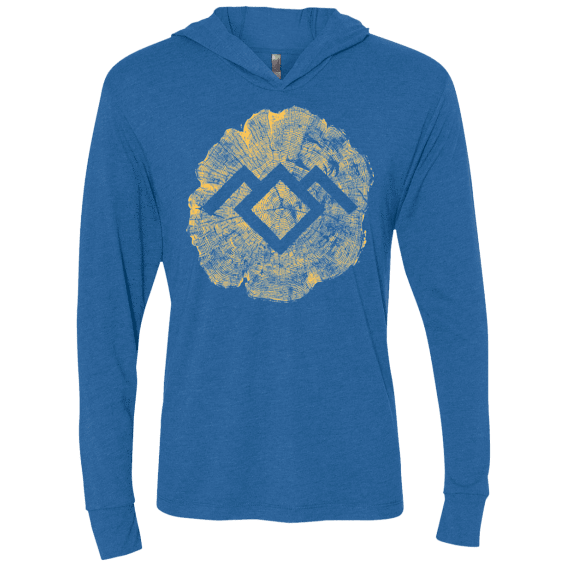 T-Shirts Vintage Royal / X-Small TWIN PEAKS LOG Triblend Long Sleeve Hoodie Tee
