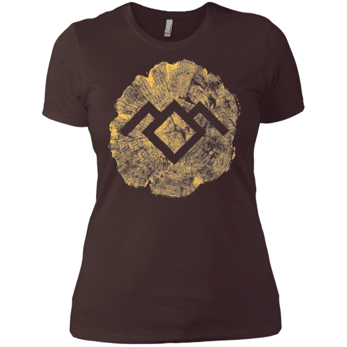 T-Shirts Dark Chocolate / X-Small TWIN PEAKS LOG Women's Premium T-Shirt