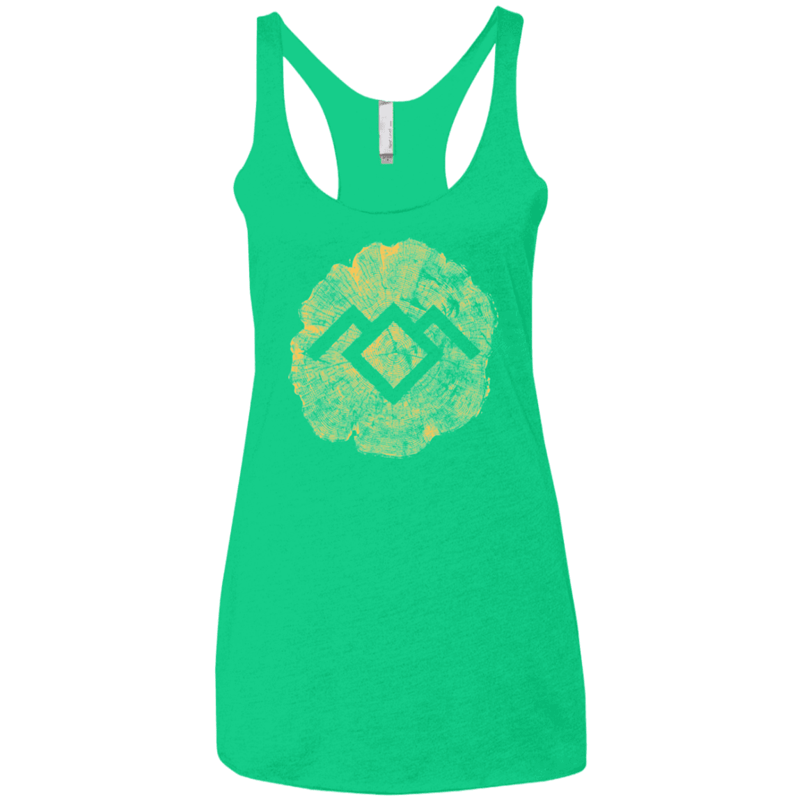 T-Shirts Envy / X-Small TWIN PEAKS LOG Women's Triblend Racerback Tank