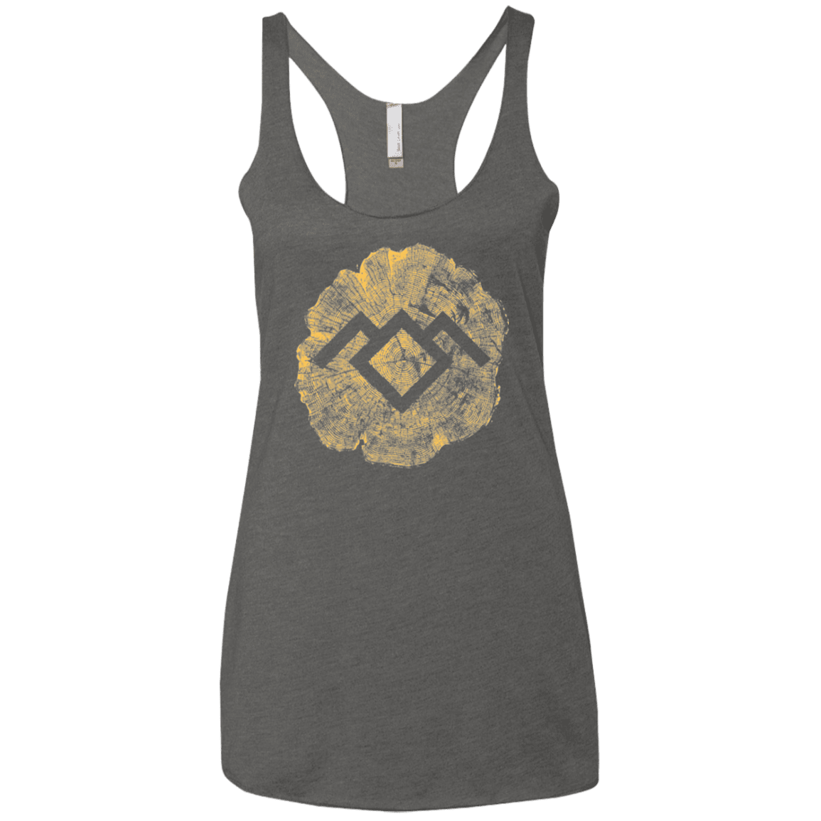 T-Shirts Premium Heather / X-Small TWIN PEAKS LOG Women's Triblend Racerback Tank