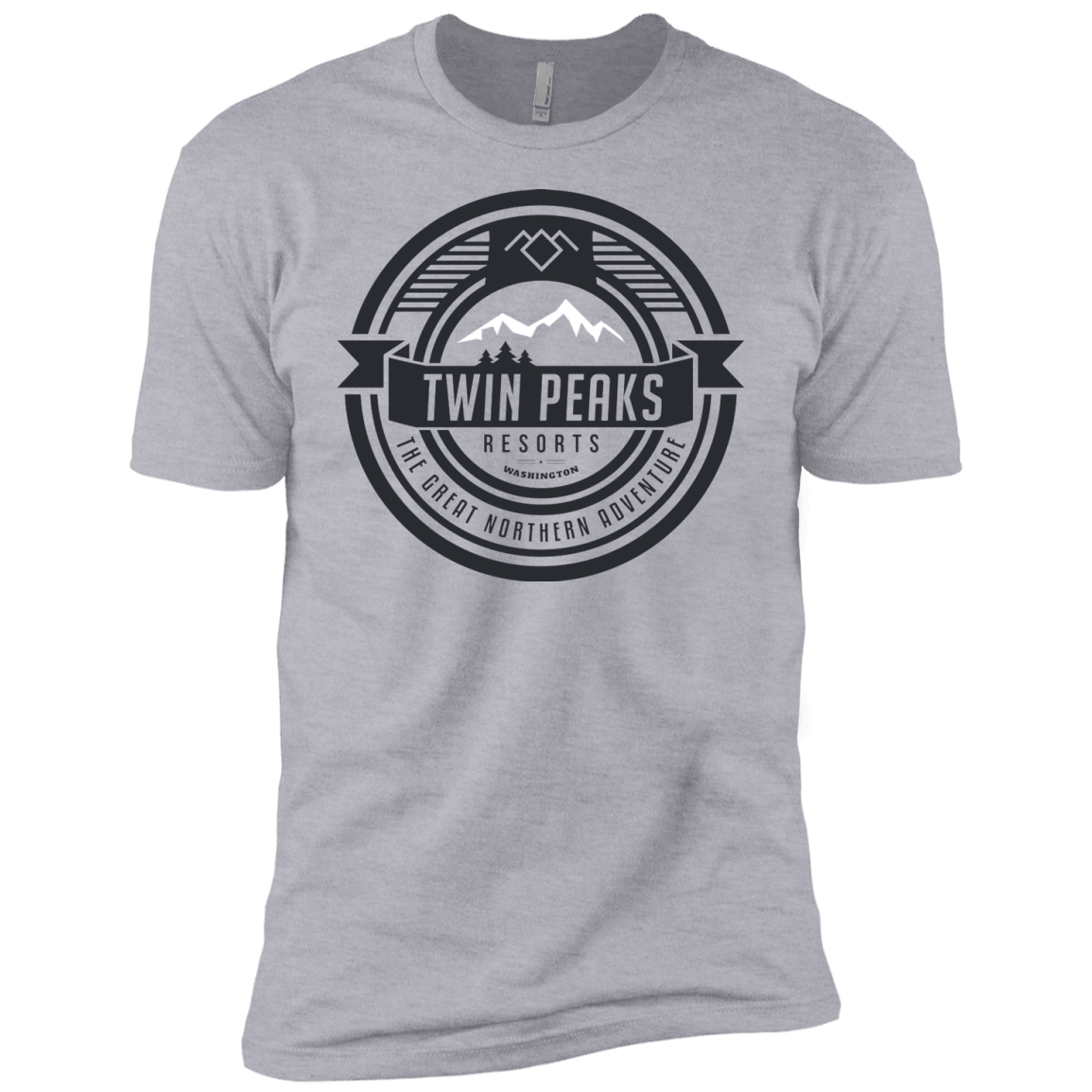 T-Shirts Heather Grey / YXS Twin Peaks Resorts Boys Premium T-Shirt