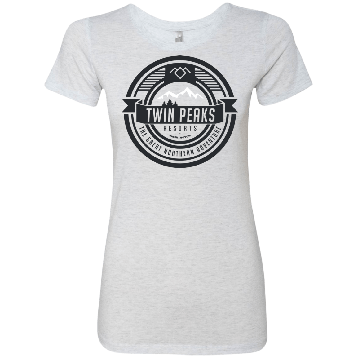 T-Shirts Heather White / Small Twin Peaks Resorts Women's Triblend T-Shirt