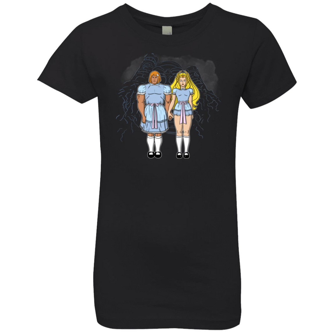 T-Shirts Black / YXS Twin Shining Girls Premium T-Shirt