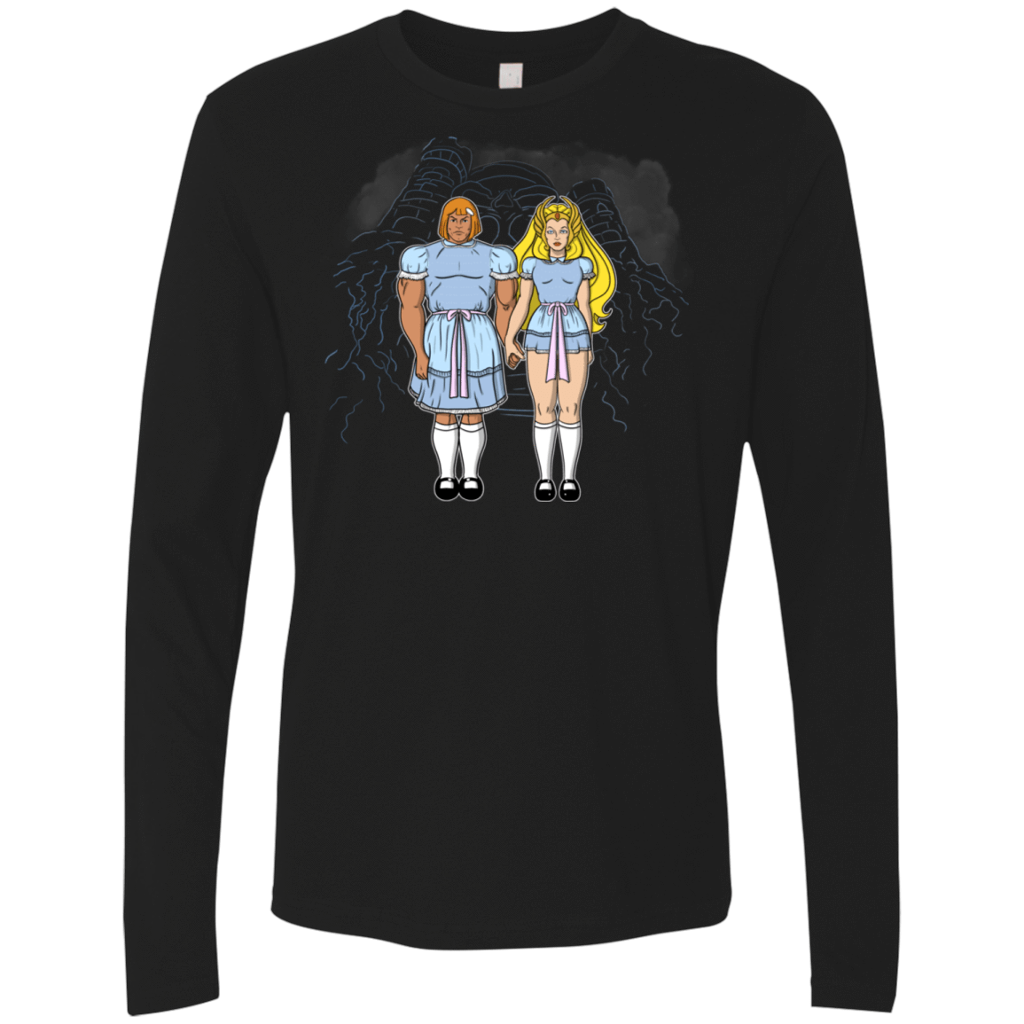 T-Shirts Black / S Twin Shining Men's Premium Long Sleeve