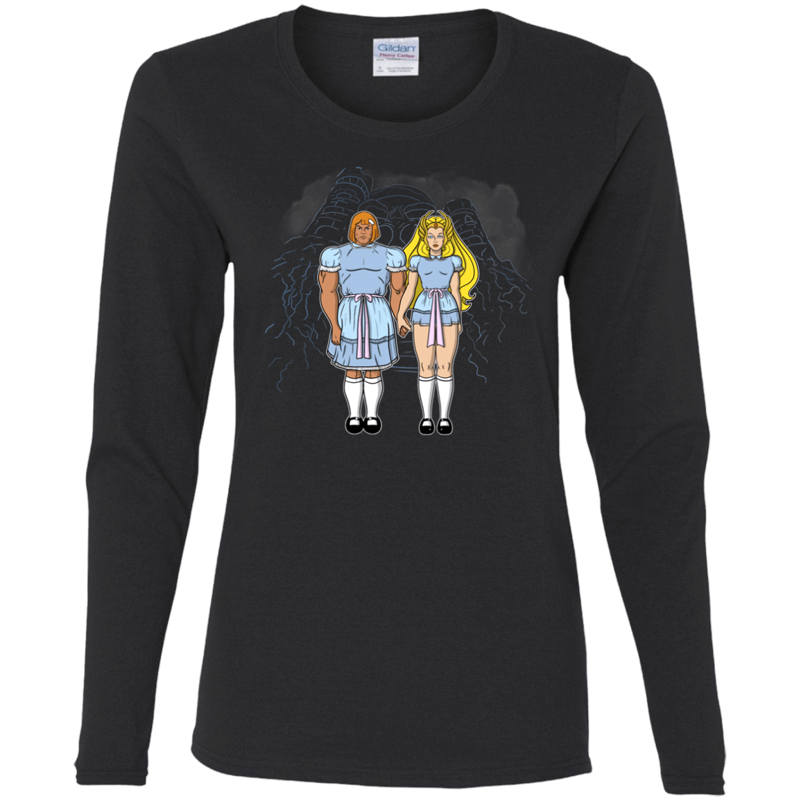 T-Shirts Black / S Twin Shining Women's Long Sleeve T-Shirt