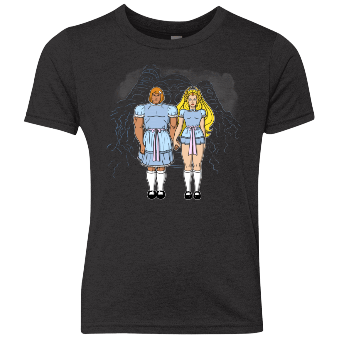 T-Shirts Vintage Black / YXS Twin Shining Youth Triblend T-Shirt