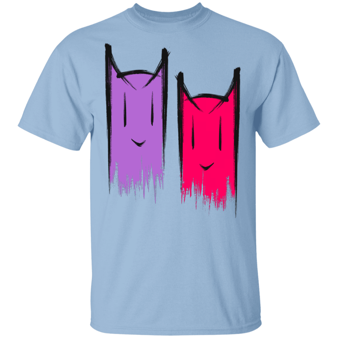 T-Shirts Light Blue / S Two Crazy Cats T-Shirt