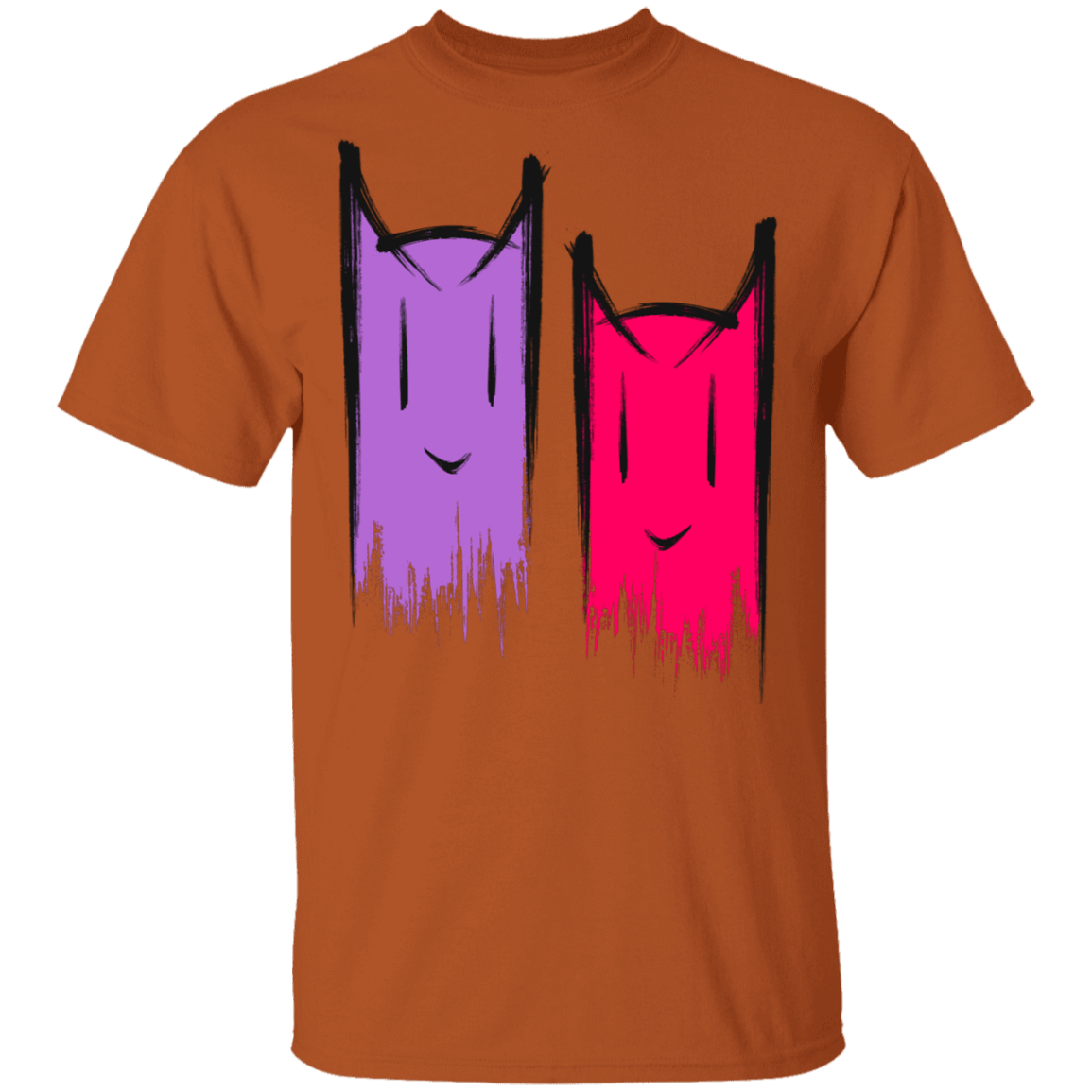 T-Shirts Texas Orange / S Two Crazy Cats T-Shirt