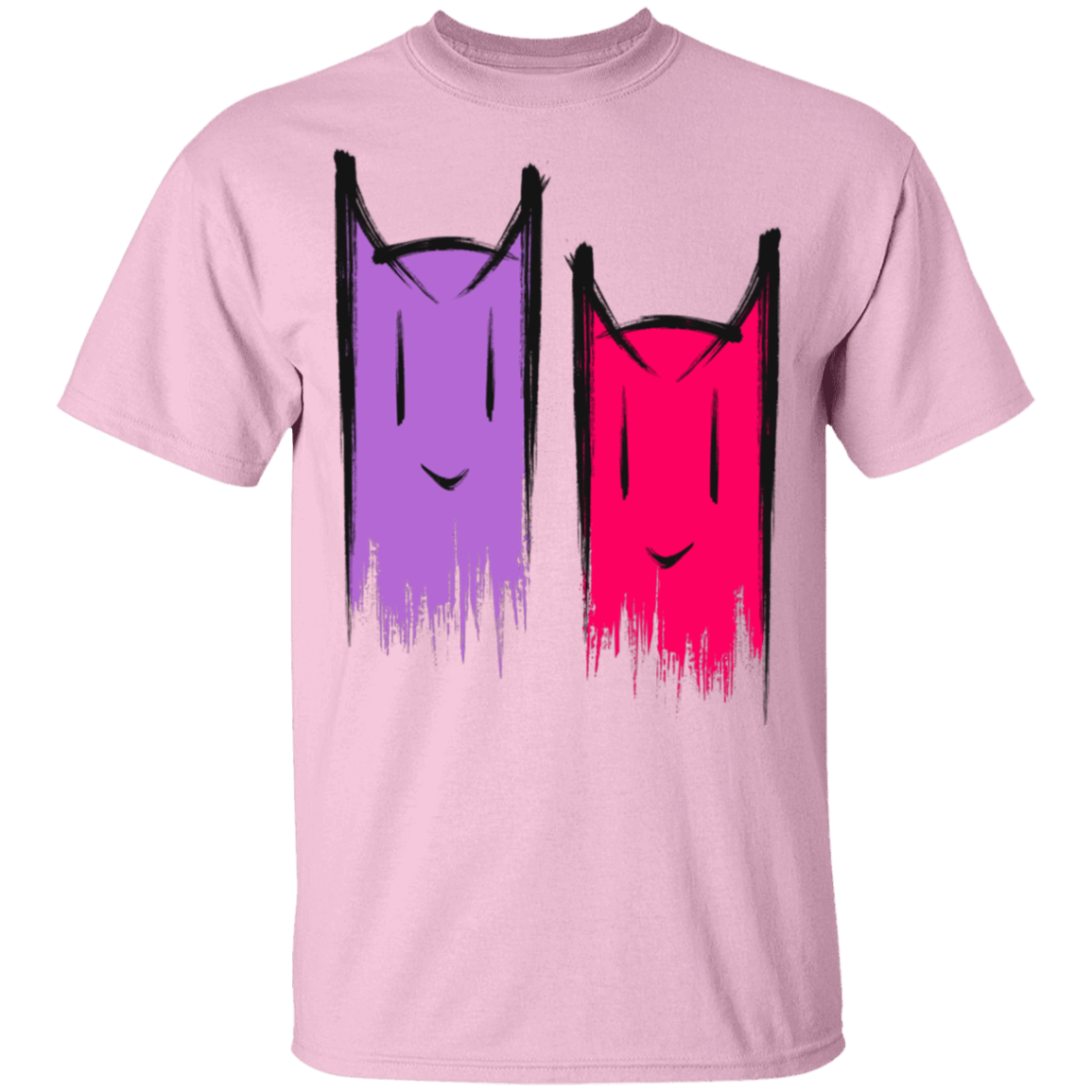 T-Shirts Light Pink / YXS Two Crazy Cats Youth T-Shirt