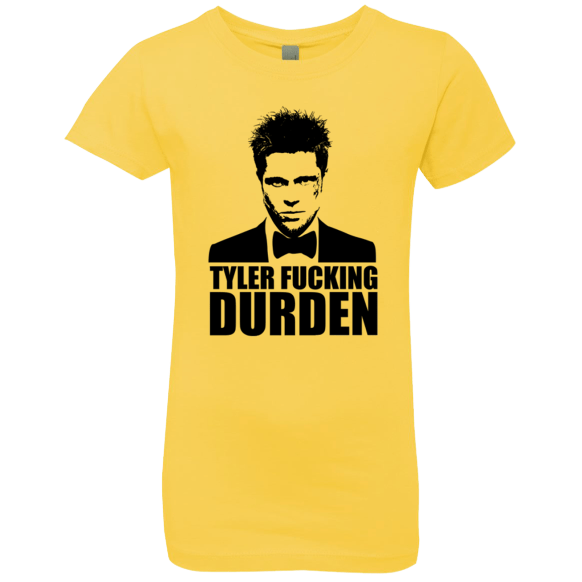 T-Shirts Vibrant Yellow / YXS Tyler Fucking Durden Girls Premium T-Shirt