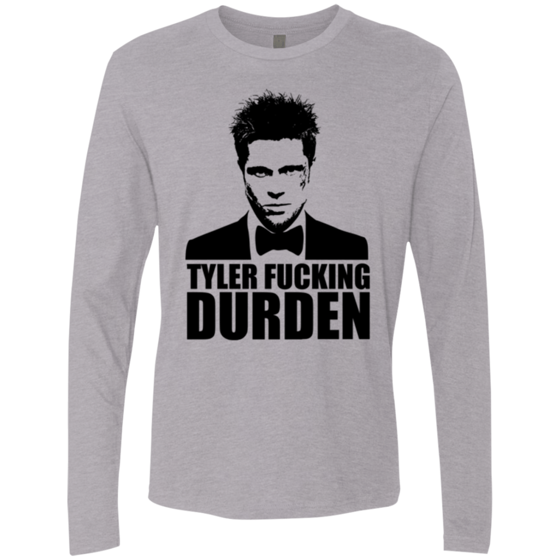 T-Shirts Heather Grey / Small Tyler Fucking Durden Men's Premium Long Sleeve