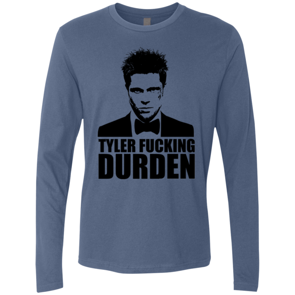 T-Shirts Indigo / Small Tyler Fucking Durden Men's Premium Long Sleeve