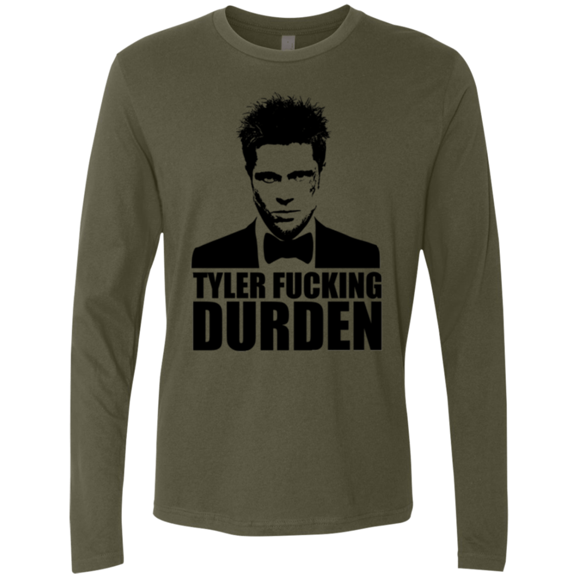 T-Shirts Military Green / Small Tyler Fucking Durden Men's Premium Long Sleeve
