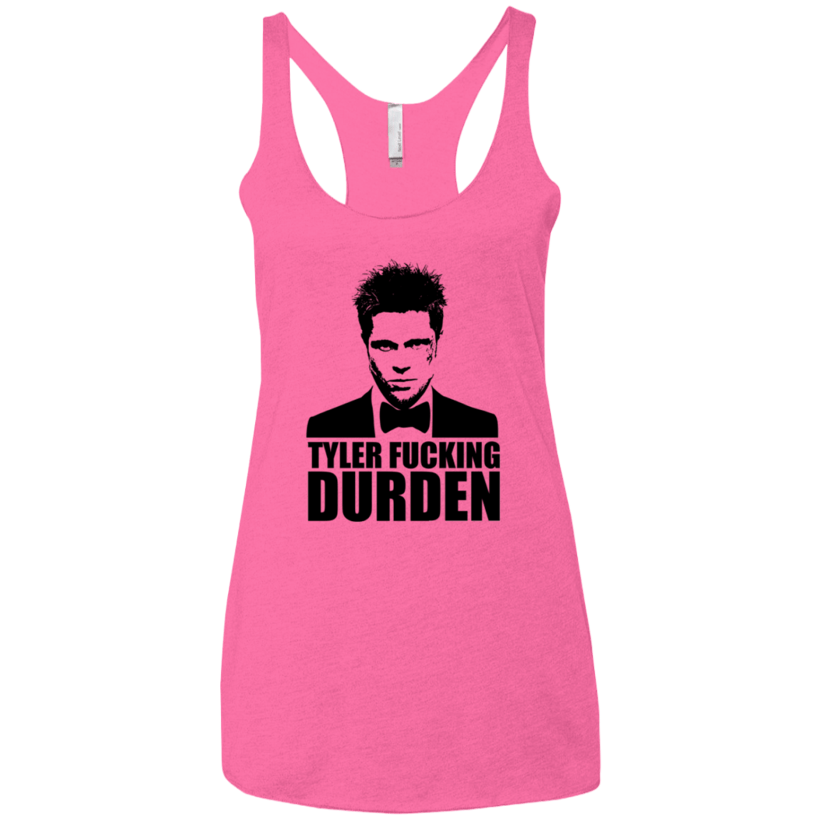 T-Shirts Vintage Pink / X-Small Tyler Fucking Durden Women's Triblend Racerback Tank