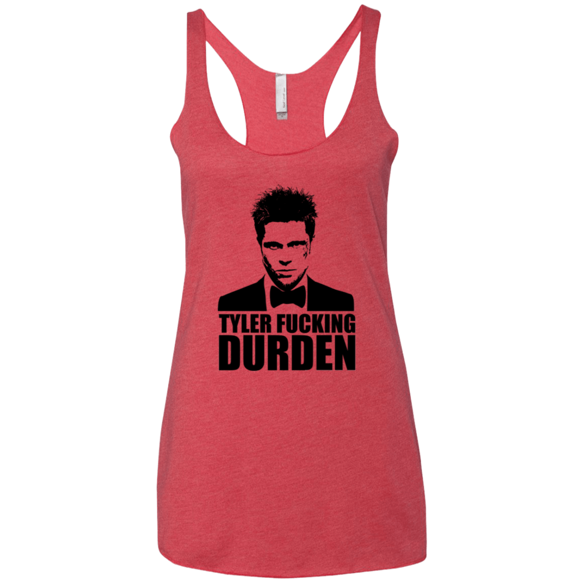 T-Shirts Vintage Red / X-Small Tyler Fucking Durden Women's Triblend Racerback Tank