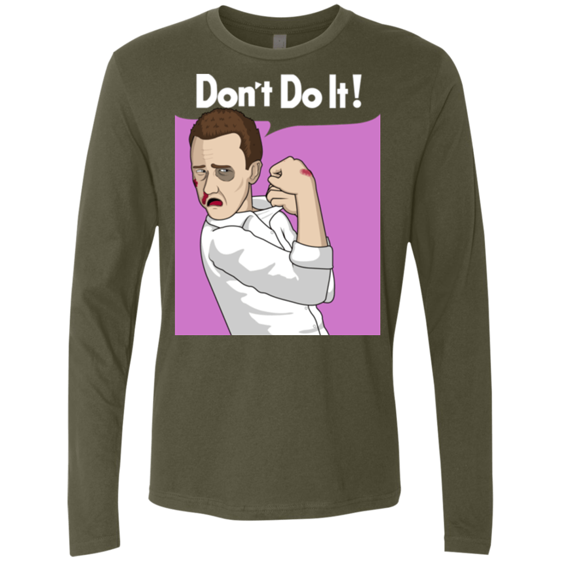 T-Shirts Military Green / Small Tyler Men's Premium Long Sleeve