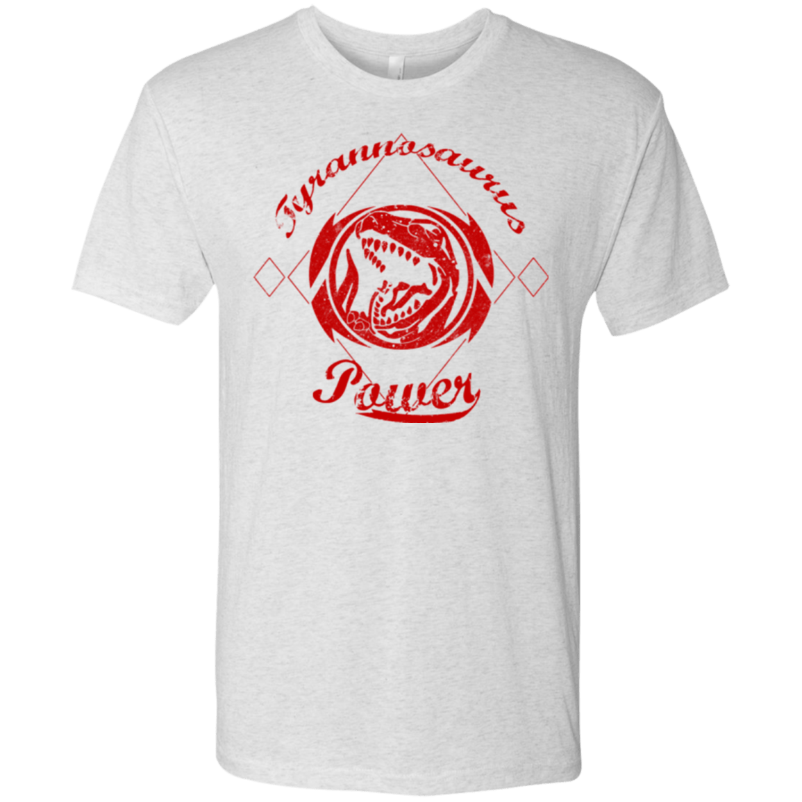 T-Shirts Heather White / Small Tyrannosaurus Men's Triblend T-Shirt