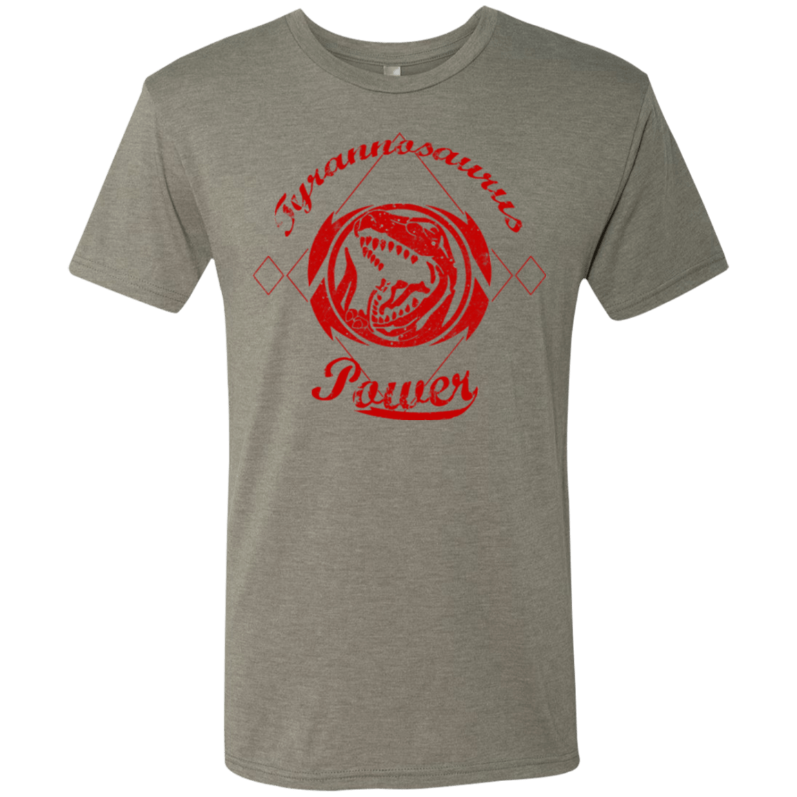 T-Shirts Venetian Grey / Small Tyrannosaurus Men's Triblend T-Shirt