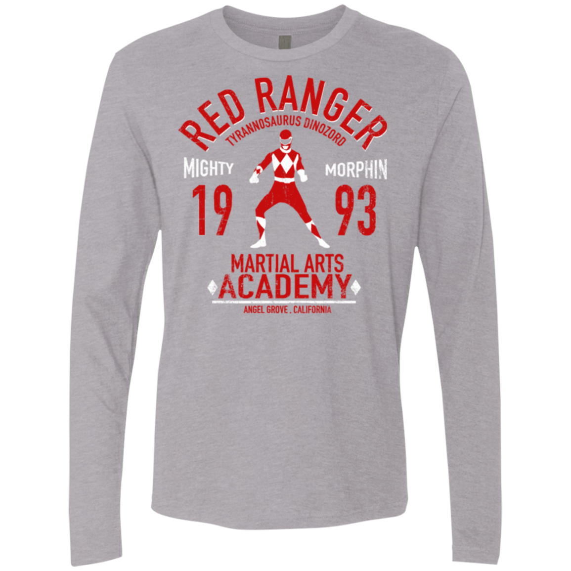 T-Shirts Heather Grey / Small Tyrannosaurus Ranger (1) Men's Premium Long Sleeve