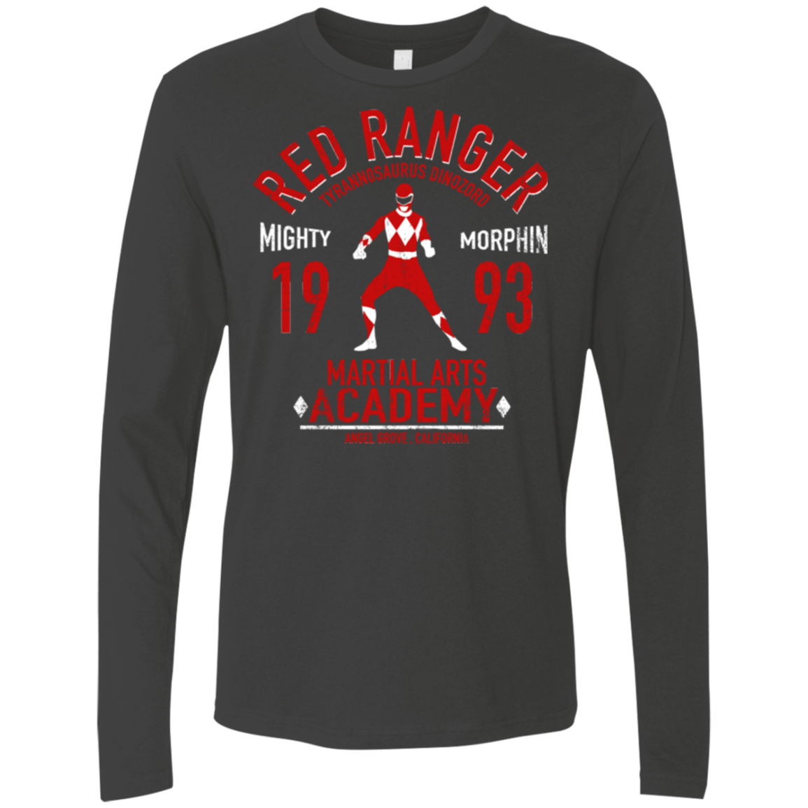 T-Shirts Heavy Metal / Small Tyrannosaurus Ranger (1) Men's Premium Long Sleeve