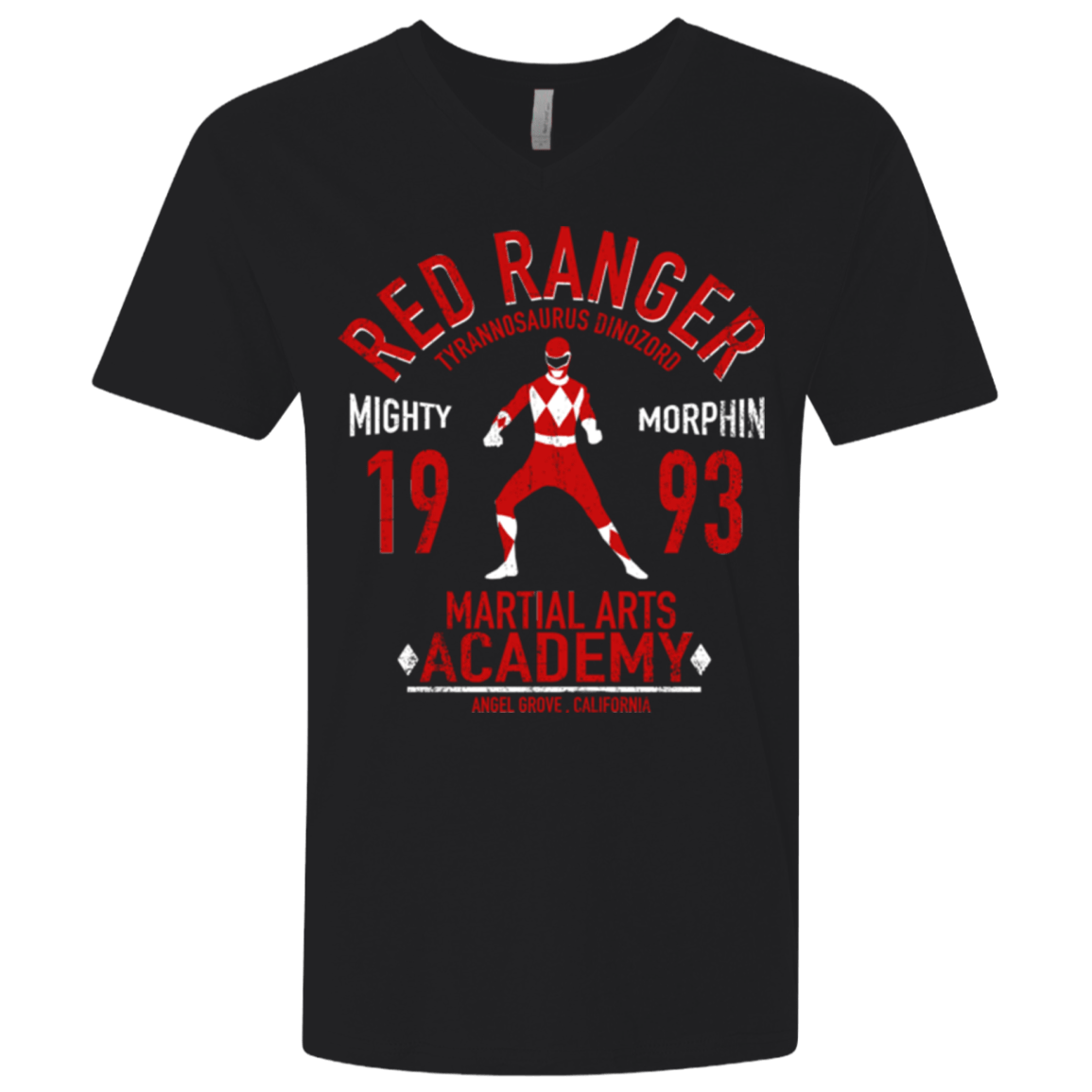 T-Shirts Black / X-Small Tyrannosaurus Ranger (1) Men's Premium V-Neck