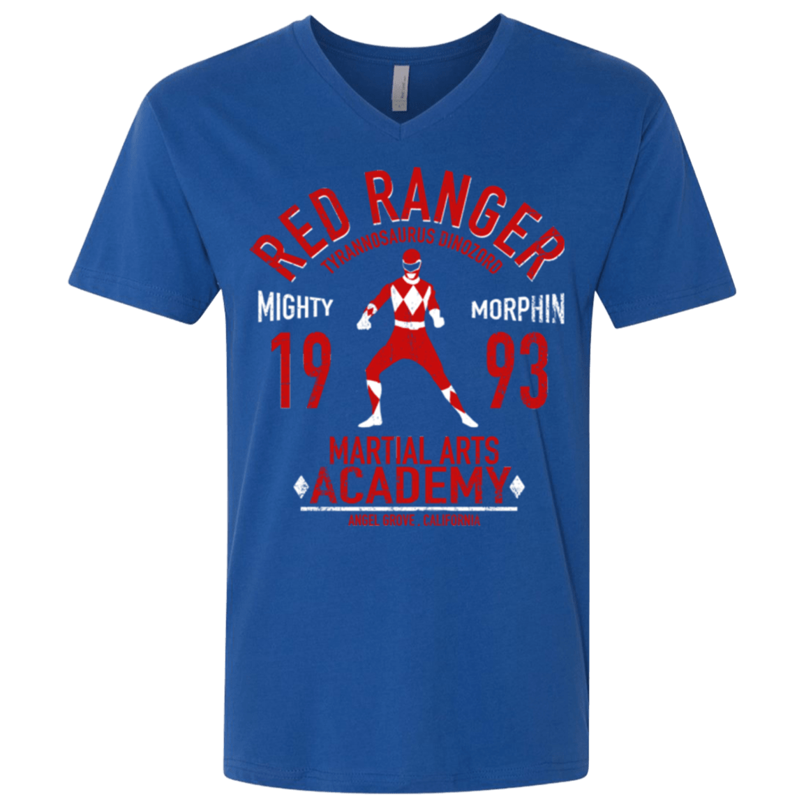 T-Shirts Royal / X-Small Tyrannosaurus Ranger (1) Men's Premium V-Neck