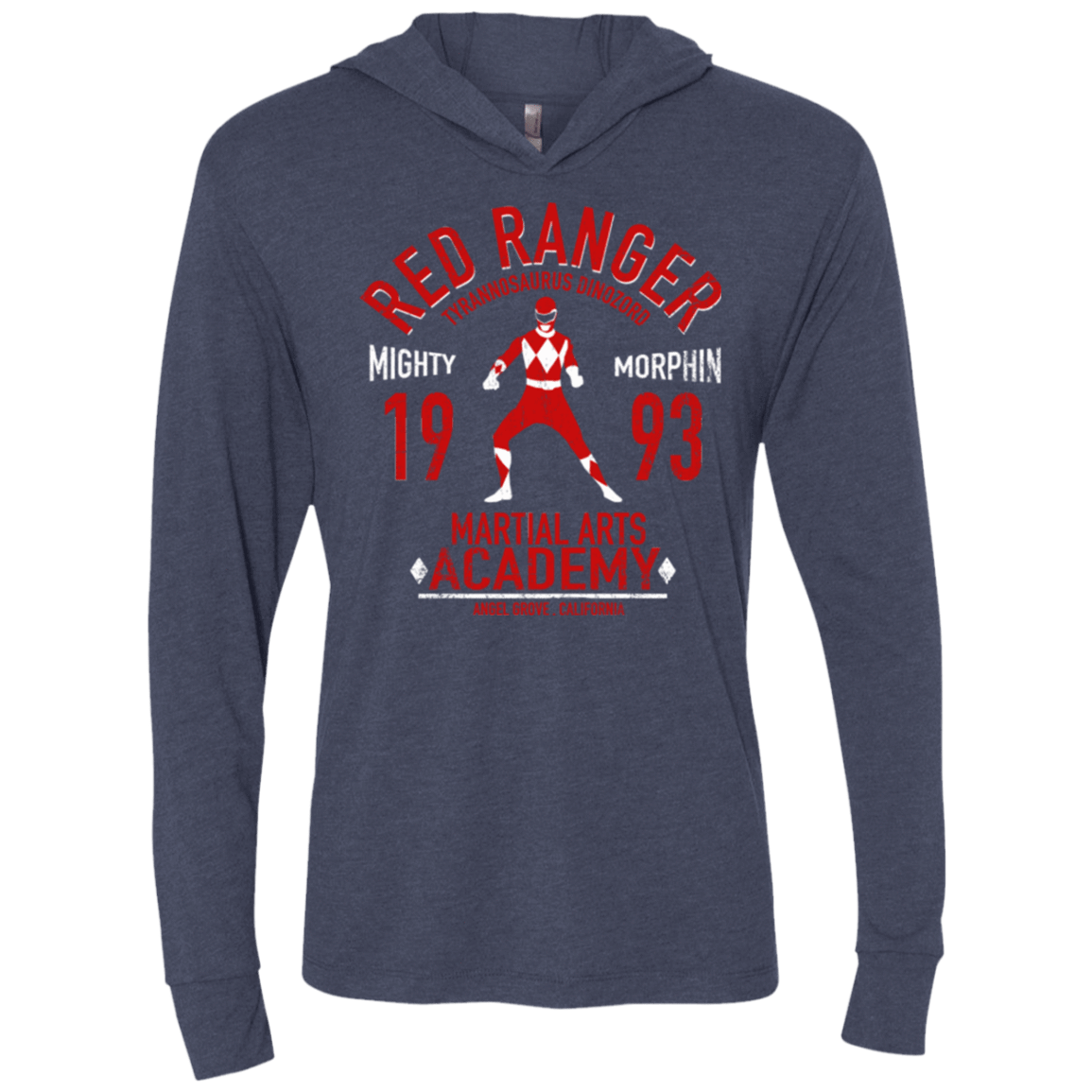 T-Shirts Vintage Navy / X-Small Tyrannosaurus Ranger (1) Triblend Long Sleeve Hoodie Tee