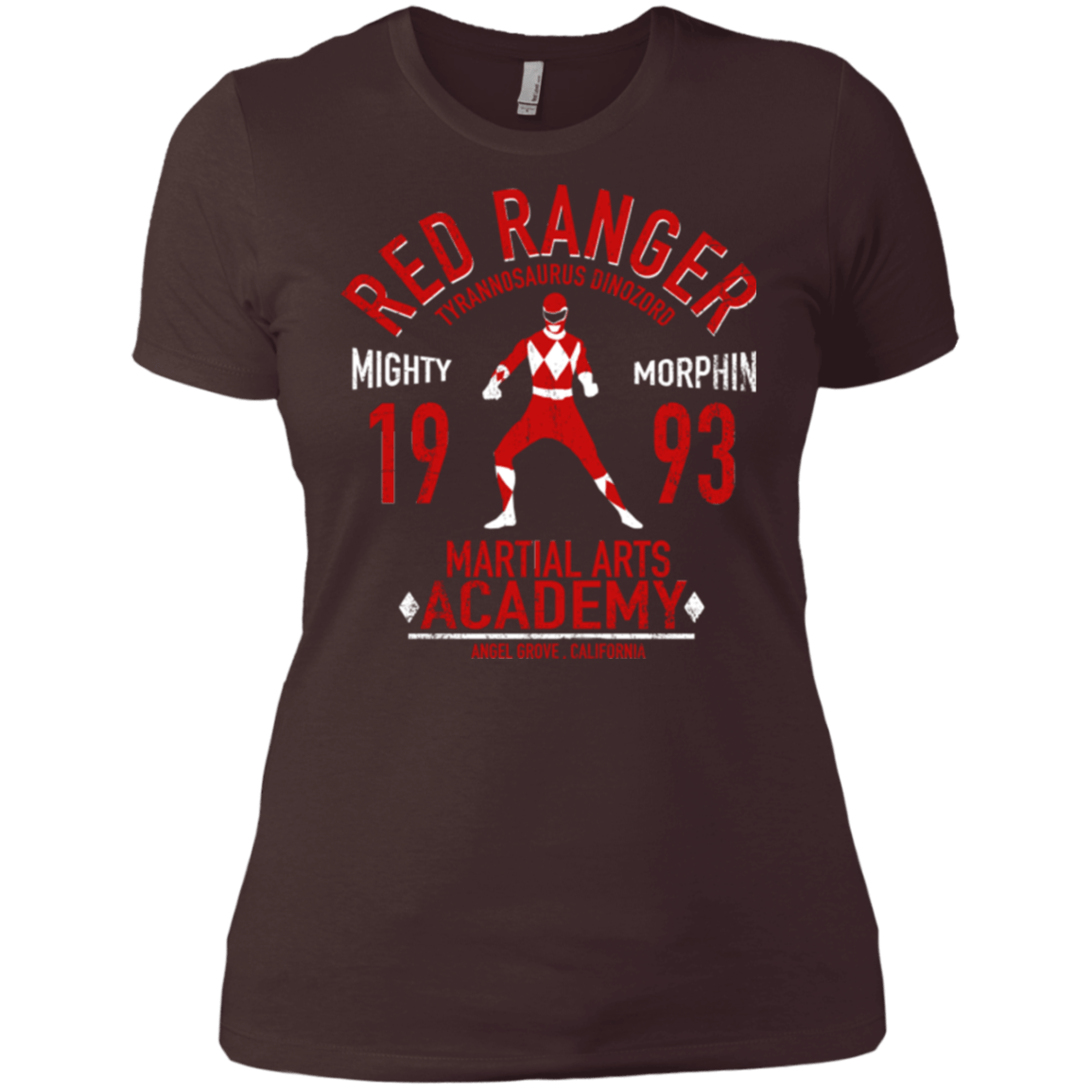 T-Shirts Dark Chocolate / X-Small Tyrannosaurus Ranger (1) Women's Premium T-Shirt
