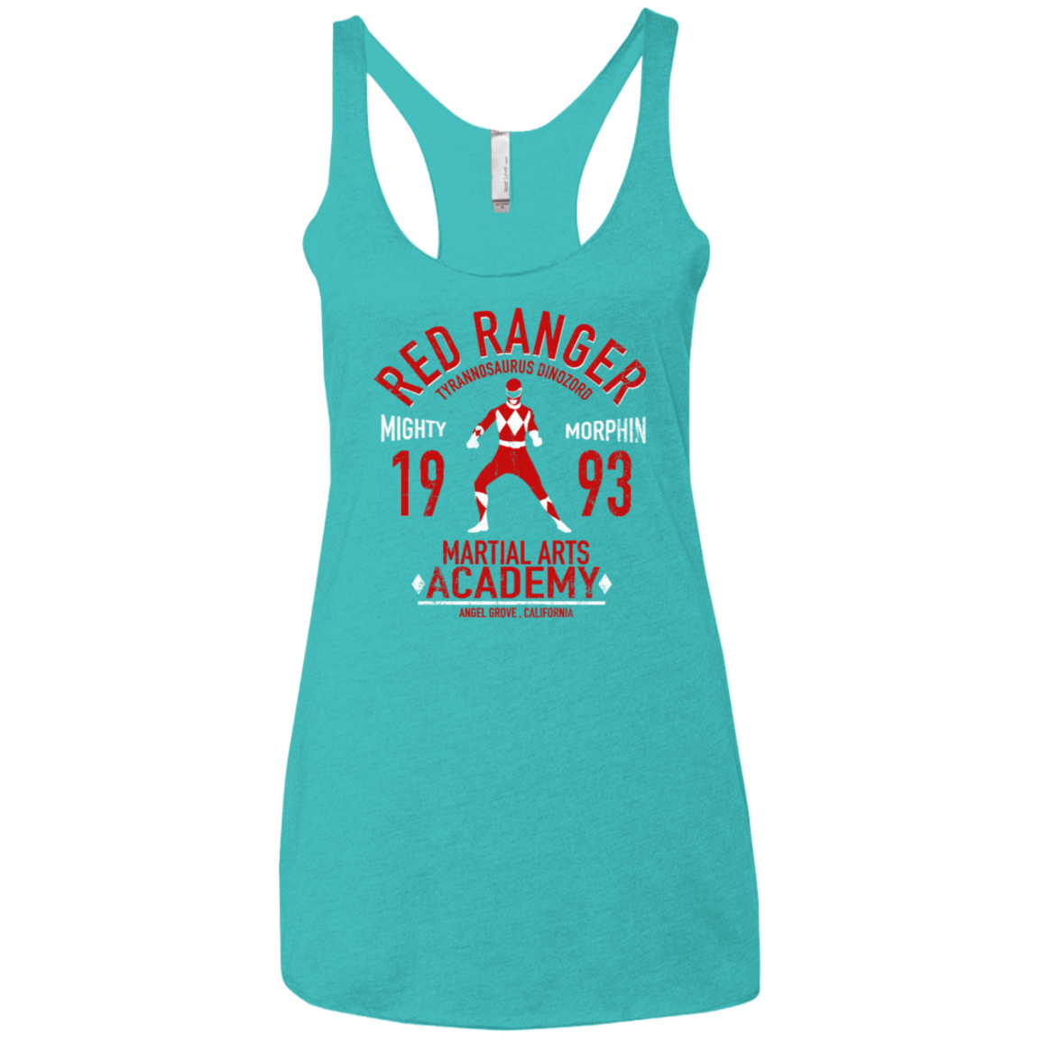 T-Shirts Tahiti Blue / X-Small Tyrannosaurus Ranger (1) Women's Triblend Racerback Tank