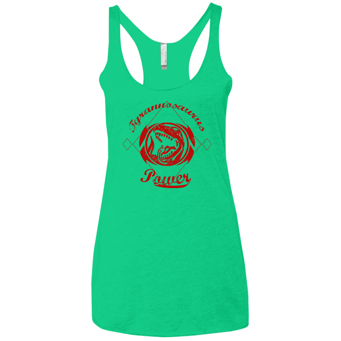 T-Shirts Envy / X-Small Tyrannosaurus Women's Triblend Racerback Tank