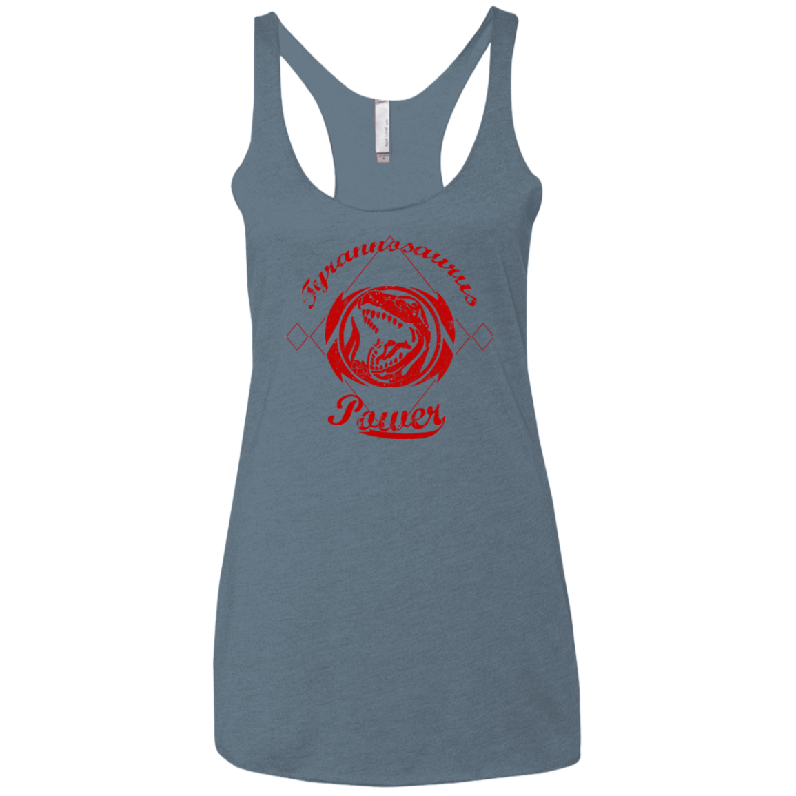 T-Shirts Indigo / X-Small Tyrannosaurus Women's Triblend Racerback Tank