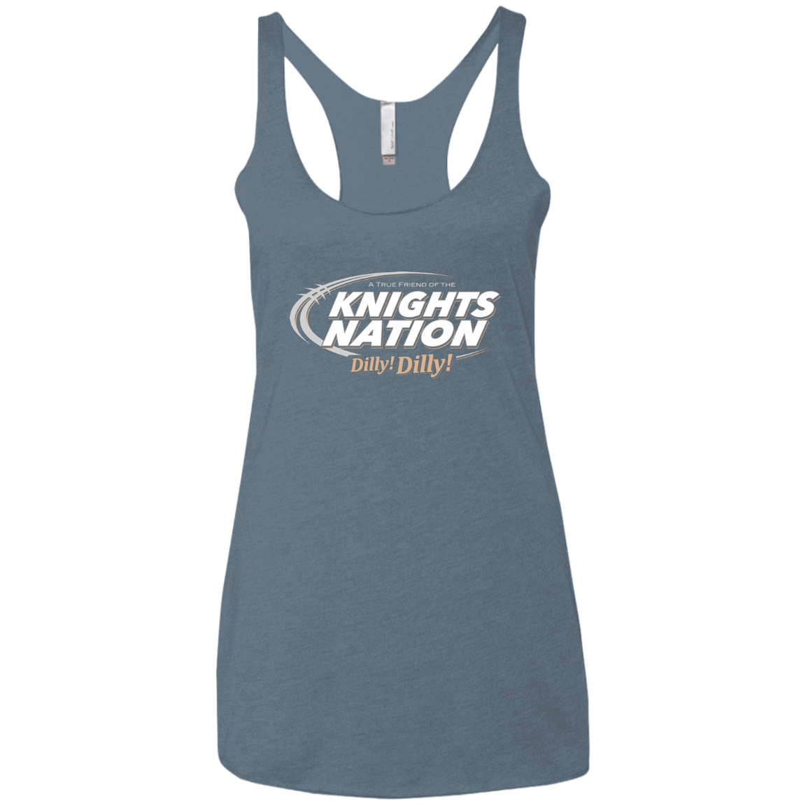 T-Shirts Indigo / X-Small UCF Dilly Dilly Women's Triblend Racerback Tank