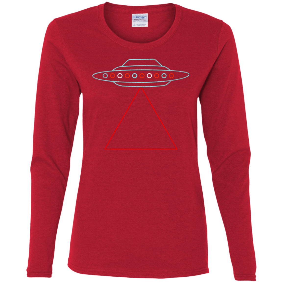 T-Shirts Red / S UFO Tri Women's Long Sleeve T-Shirt