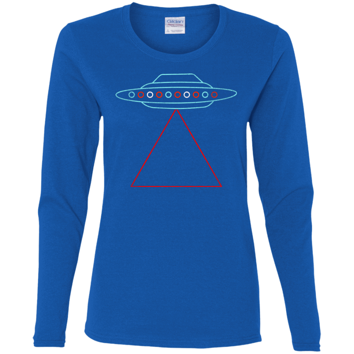 T-Shirts Royal / S UFO Tri Women's Long Sleeve T-Shirt