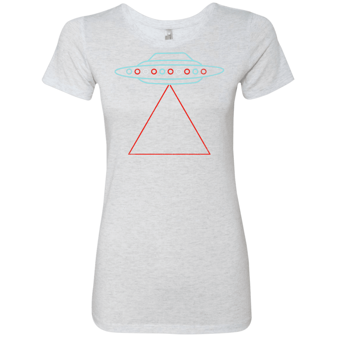 T-Shirts Heather White / S UFO Tri Women's Triblend T-Shirt