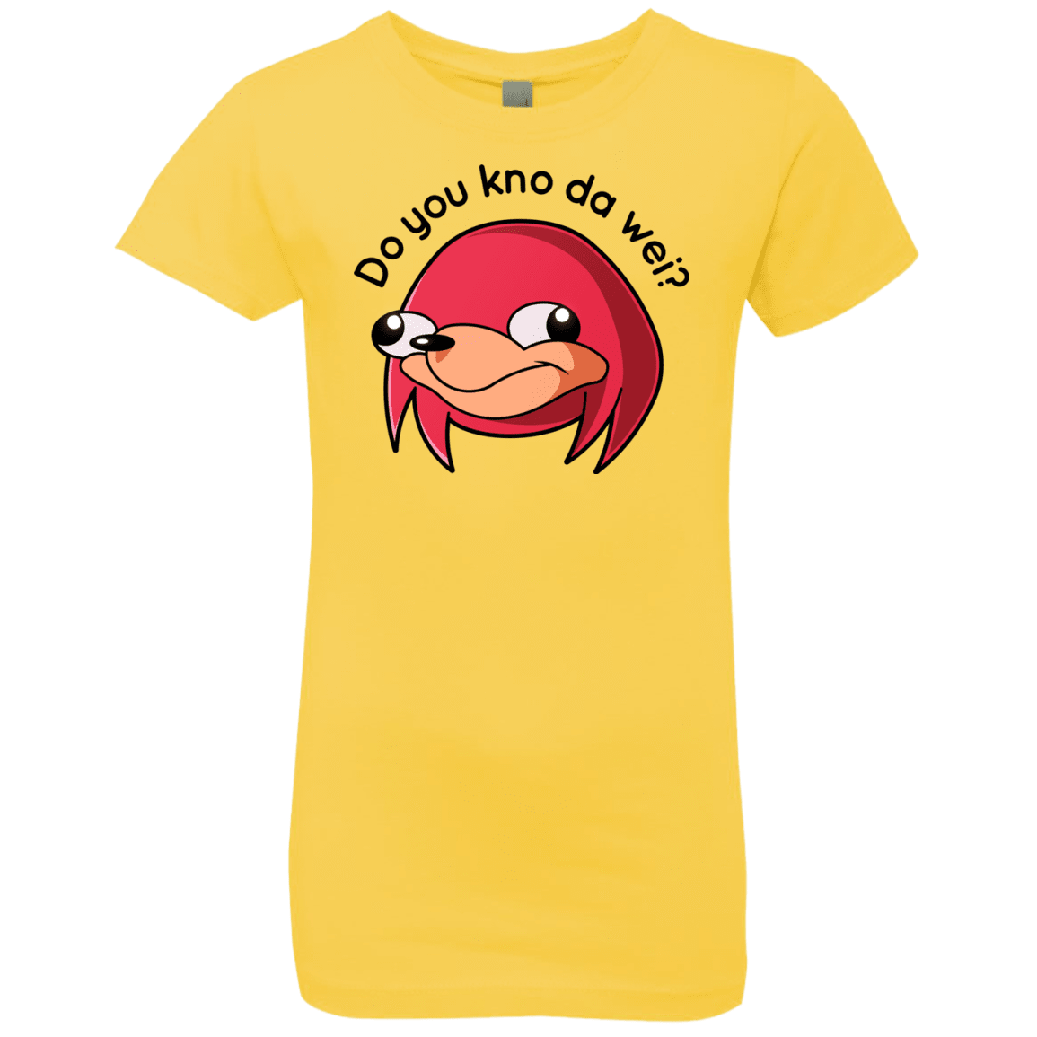 T-Shirts Vibrant Yellow / YXS Ugandan Knuckles Girls Premium T-Shirt