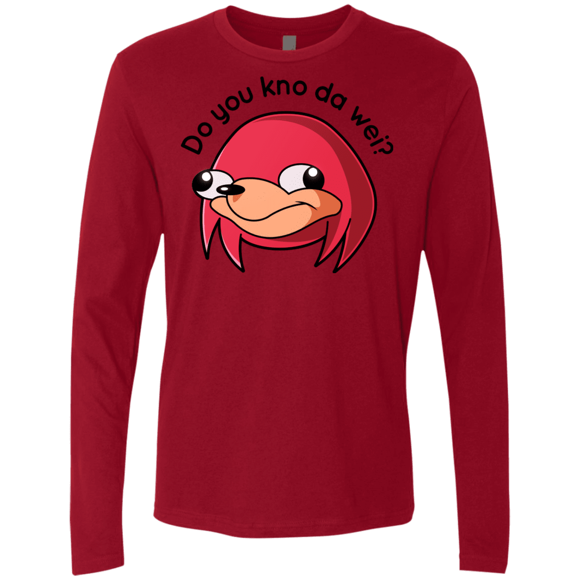 T-Shirts Cardinal / Small Ugandan Knuckles Men's Premium Long Sleeve