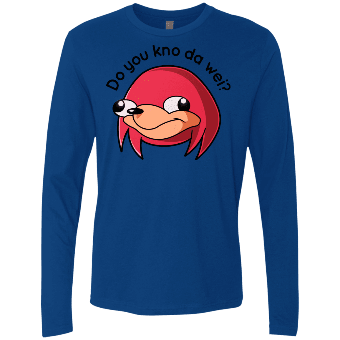 T-Shirts Royal / Small Ugandan Knuckles Men's Premium Long Sleeve