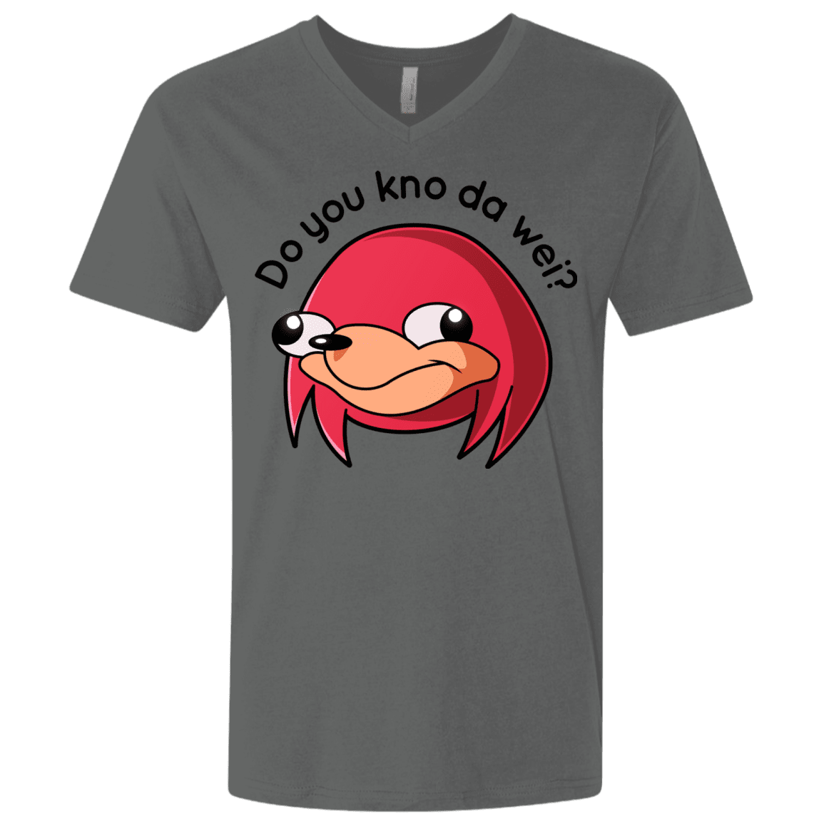 T-Shirts Heavy Metal / X-Small Ugandan Knuckles Men's Premium V-Neck