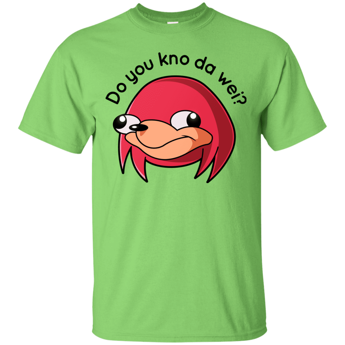 T-Shirts Lime / Small Ugandan Knuckles T-Shirt