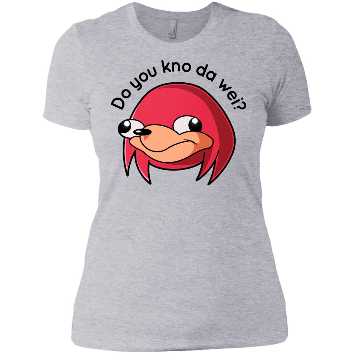 T-Shirts Heather Grey / X-Small Ugandan Knuckles Women's Premium T-Shirt