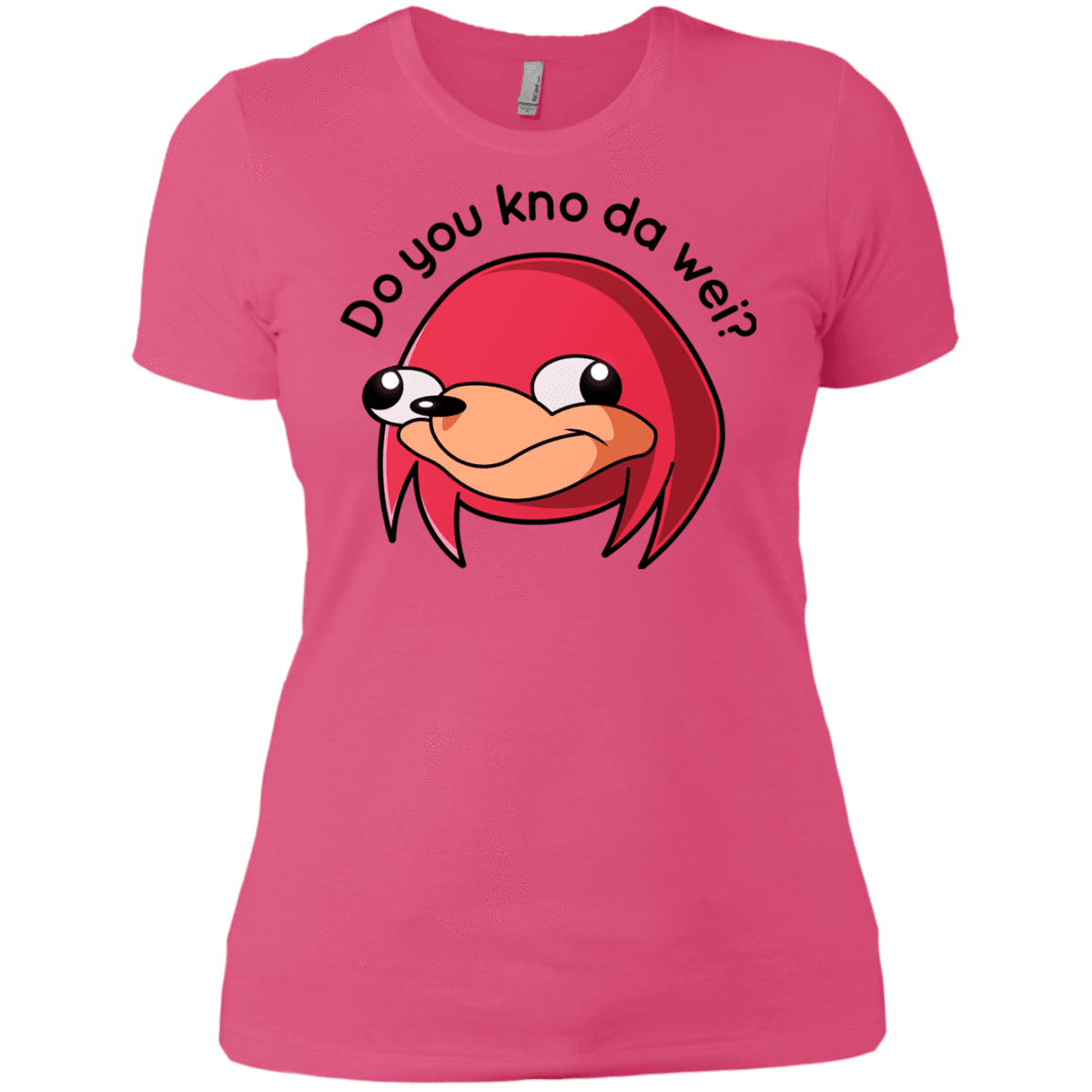 T-Shirts Hot Pink / X-Small Ugandan Knuckles Women's Premium T-Shirt