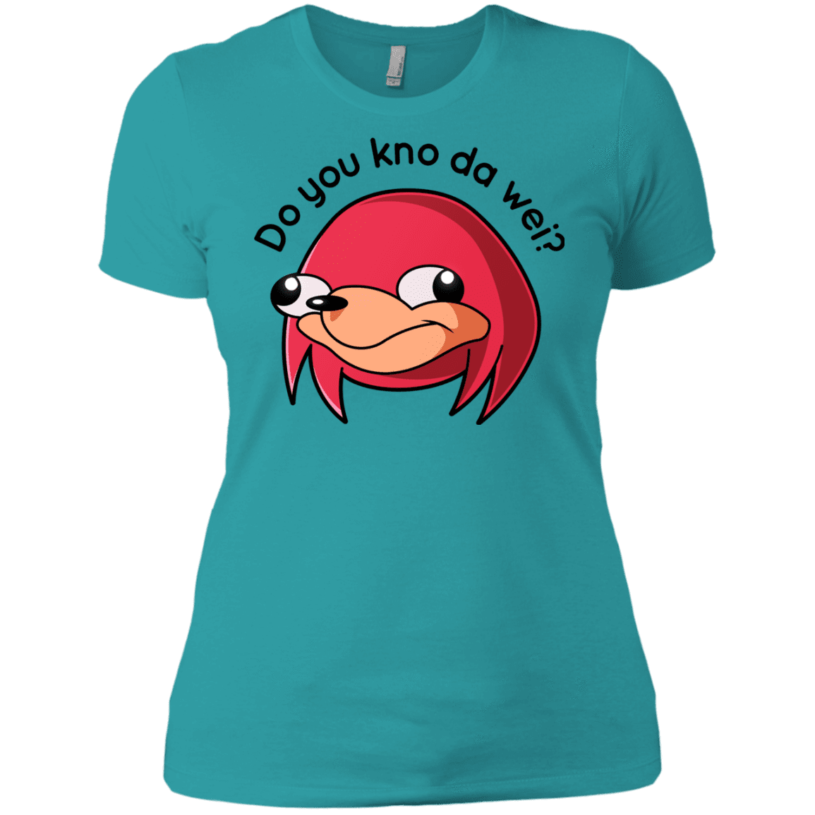 T-Shirts Tahiti Blue / X-Small Ugandan Knuckles Women's Premium T-Shirt